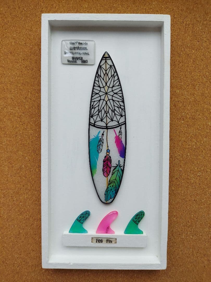 ミニチュア ビラボン好き サーフボード ロキシー好き壁掛け