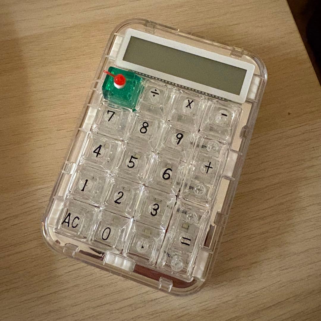 CoolKiller クリア 光る 電卓 USBケーブル付き キーキャップ付き