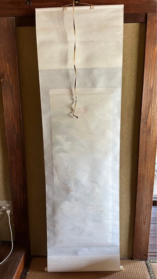 高砂之図　観山先生　掛け軸　箱付き