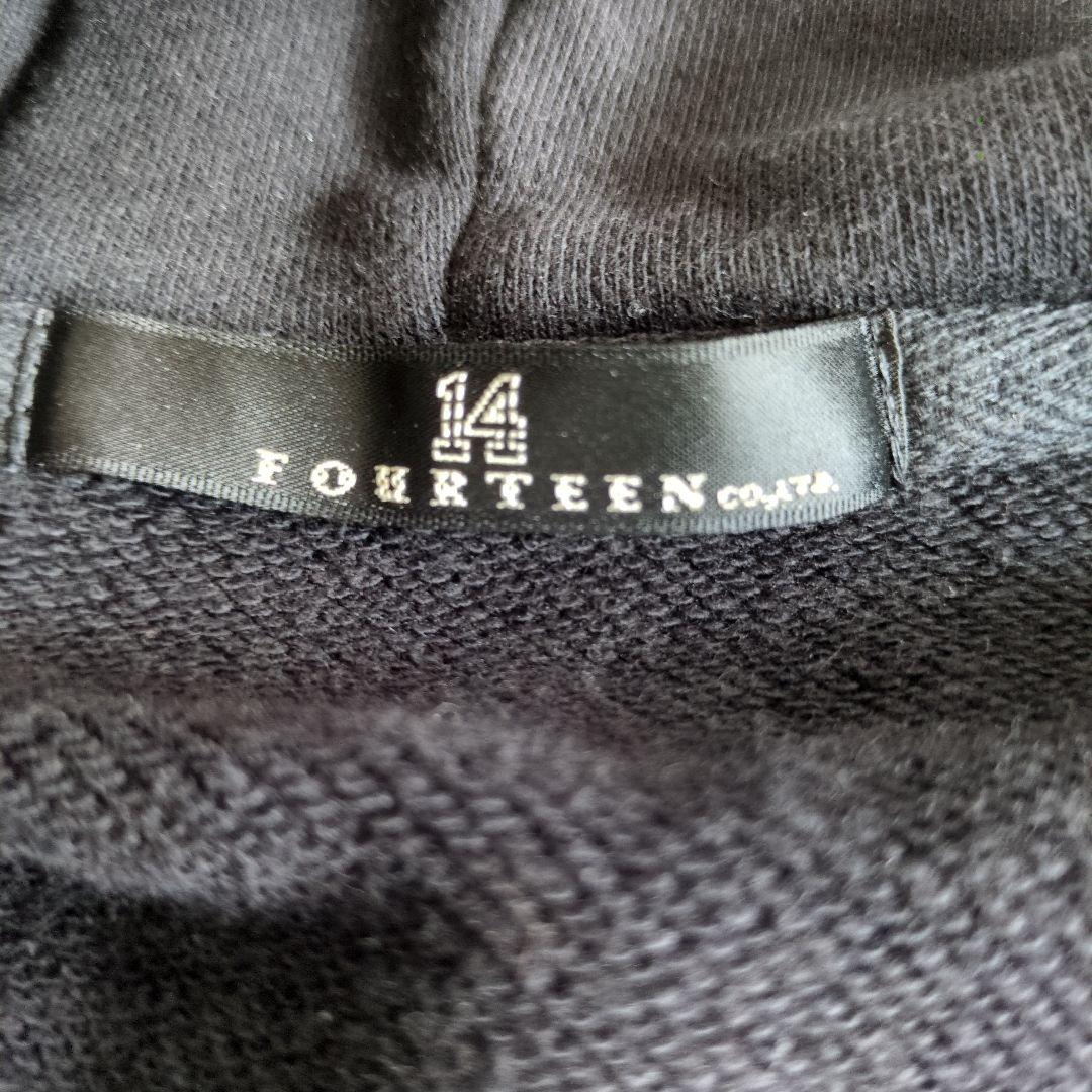 ロゴプリント フルジップパーカー ブラック LUNASEA Jグッツ