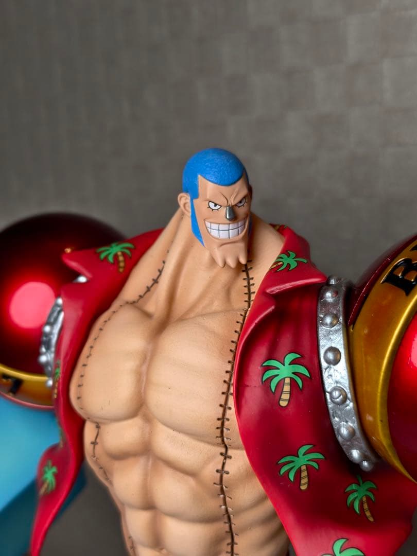ワンピース フランキー フィギュア 28cm 交換頭部付き 即日発送　実物写真