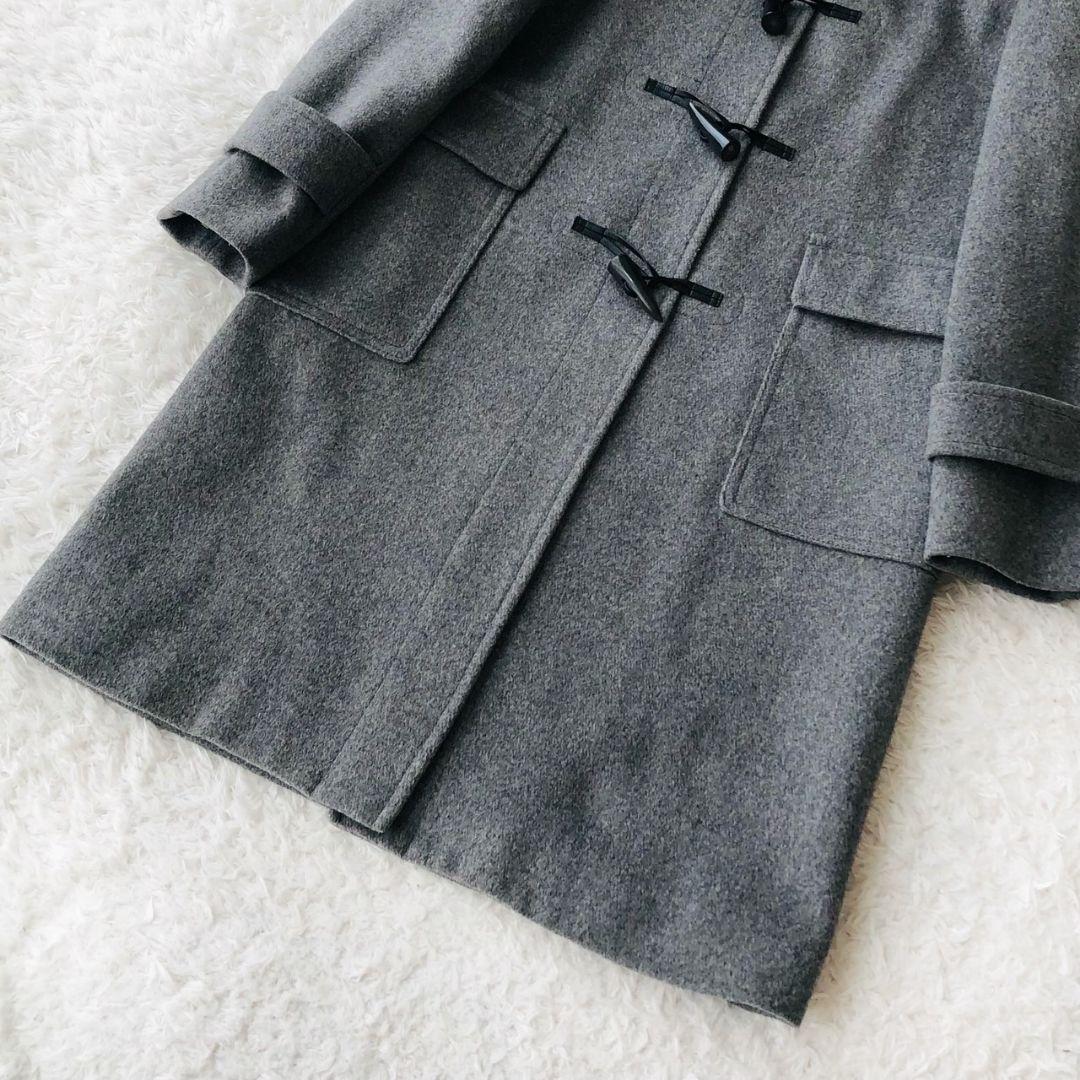 美品 アナイ メルトンダッフルコート 現行 ロング フォックスファー