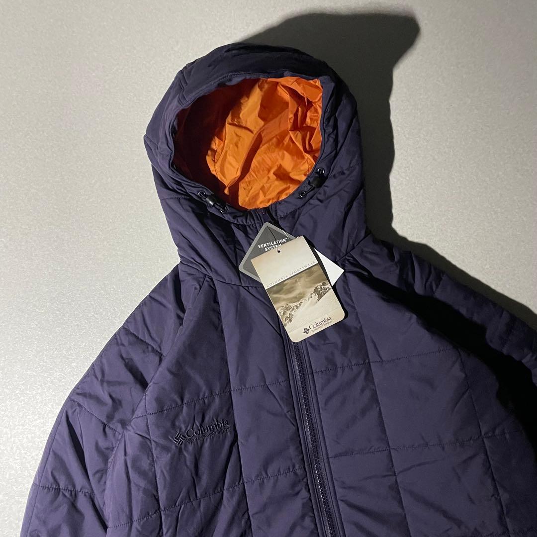 Columbia hooded puffer jacket 短丈 tech L - メルカリ
