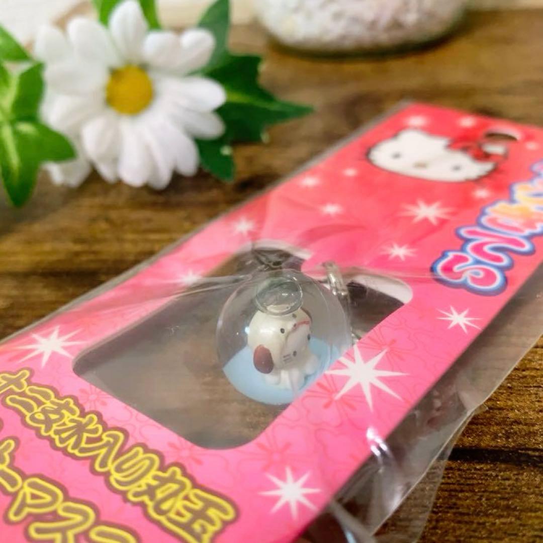 【希少】ハローキティ 根付 　十二支　戌　水入り丸玉　ファスナーマスコット　レア