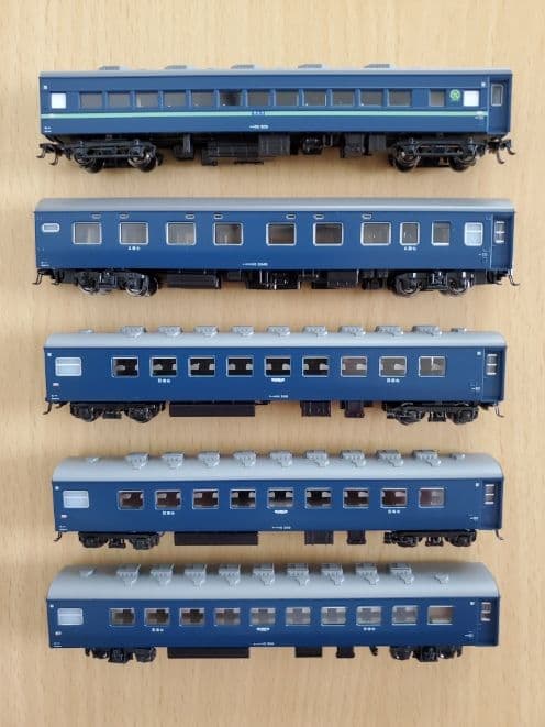 【現状品】KATO Nゲージ 夜行急行「狩勝」風客車 5両セット