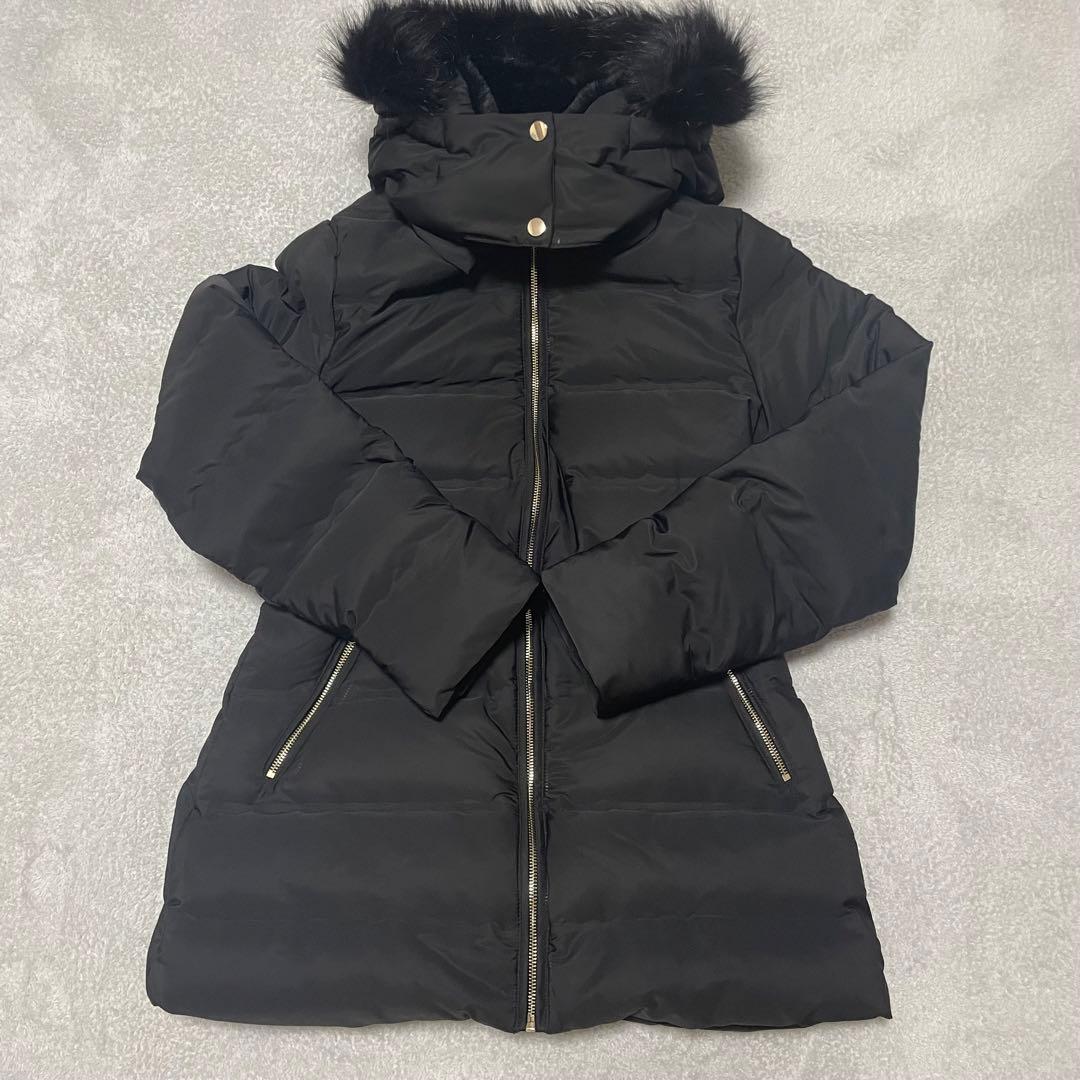 新品【ZARA】 WIND PROTECTION セミロング丈フード付きダウン - メルカリ