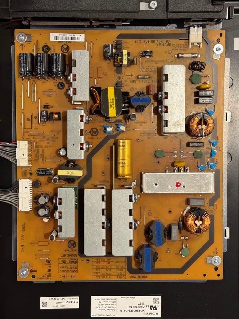 SONY】KJ-49X9000F基板セット【ブラビア】 - メルカリ