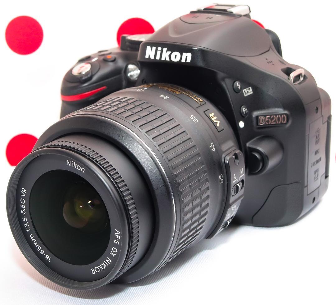 Nikon D5200❤スマホに転送❤高画質一眼レフ❤動画撮影OK❤初心者の方へ ニコン Nikon D5200⭐️スマホに転送⭐️超高画質⭐️動画OK