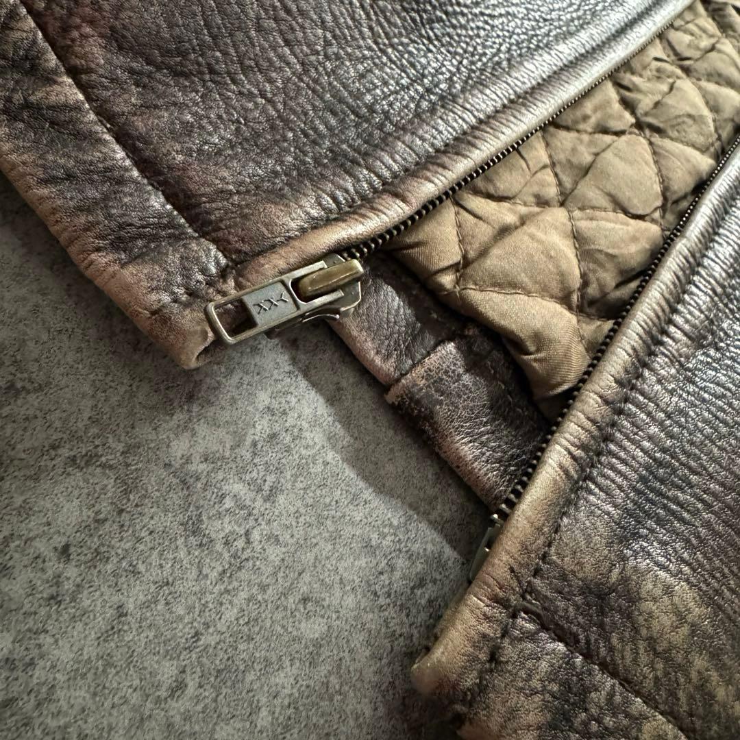 90s OLD GAP L シングルライダース プレミアムスタンダード レザー