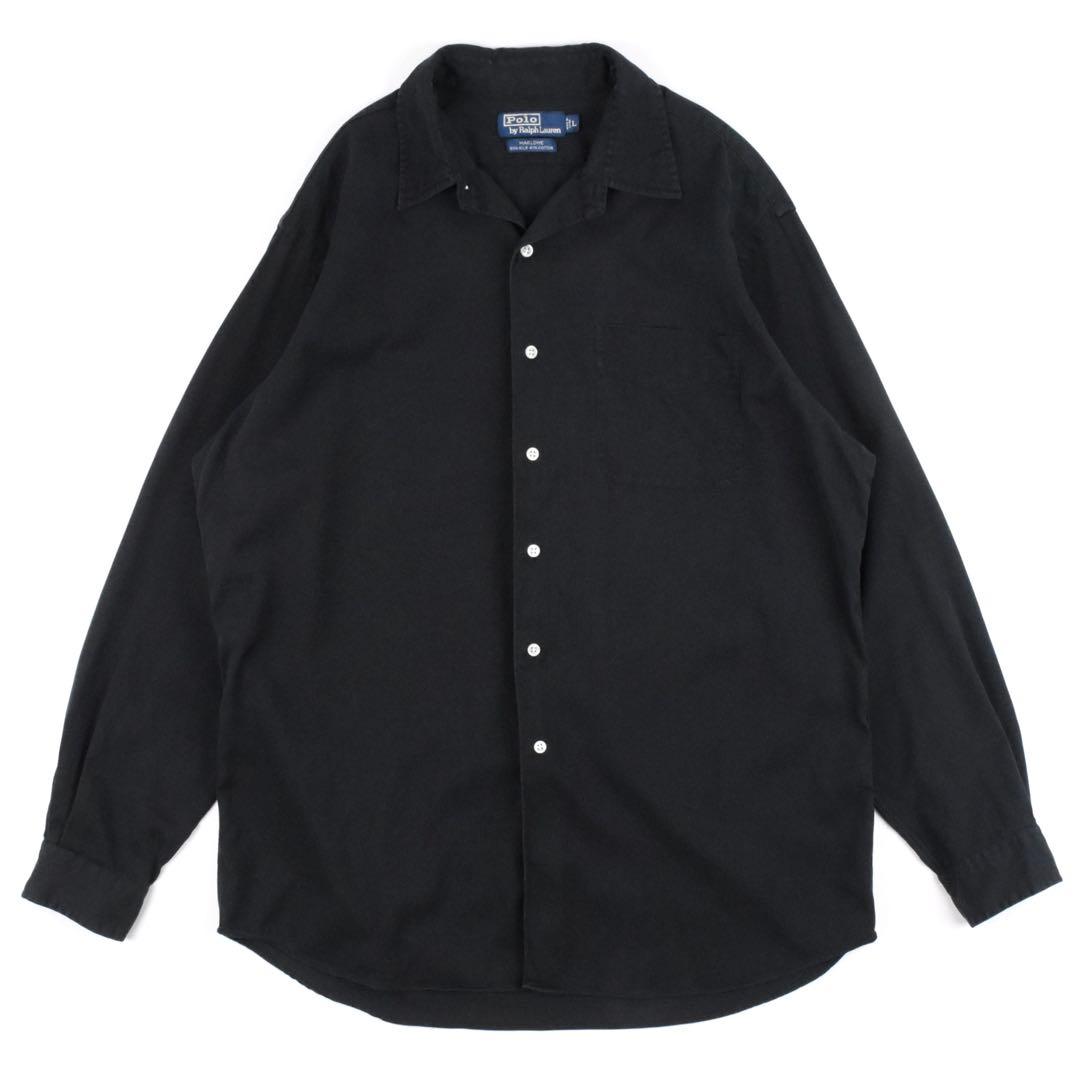 90s Polo Ralph Lauren Shirt MARLOWE 黒 L | 激安通販のイーサプライ