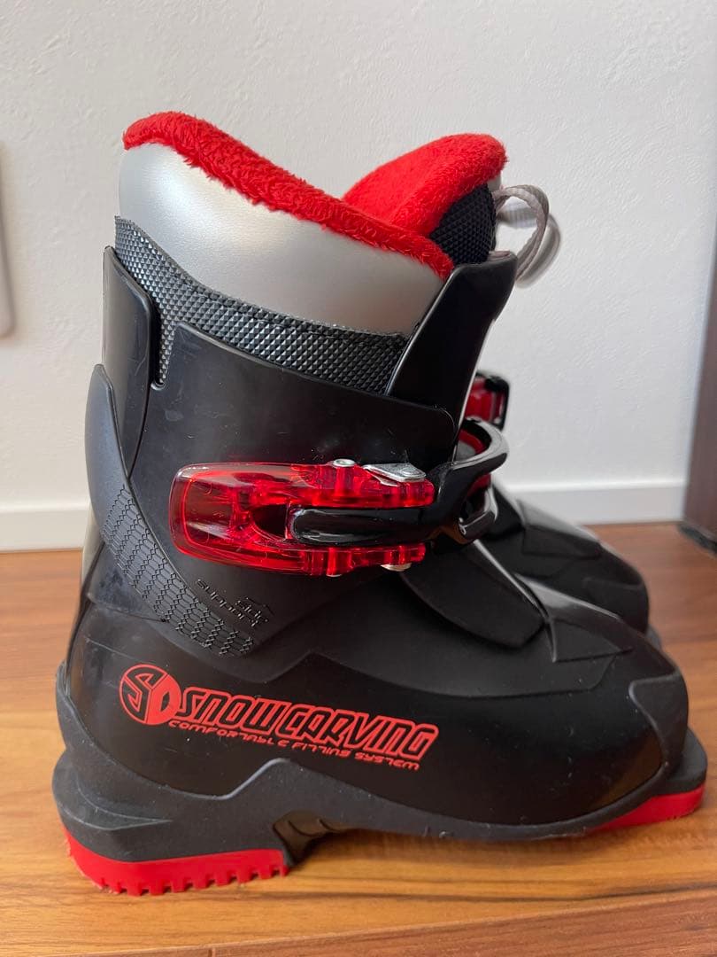 KAZAMA スキー板 96㎝ ブーツ19㎝ ストック75㎝ 収納ベルト - メルカリ