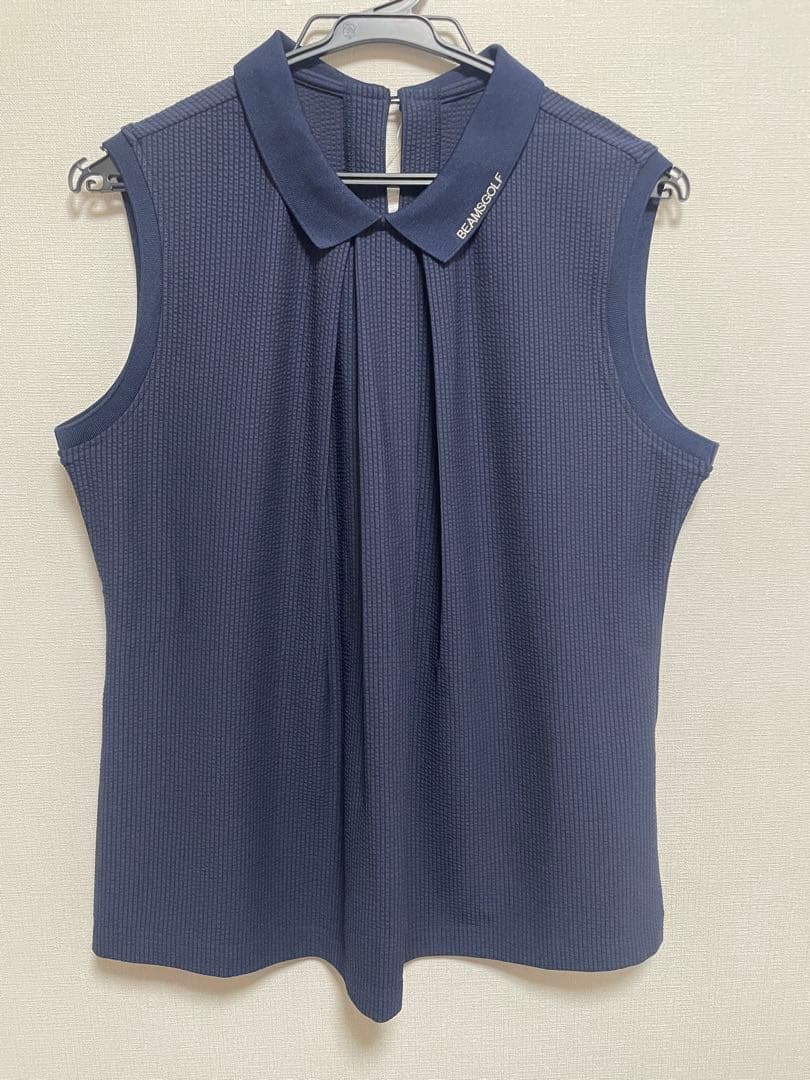 BEAMS GOLF ネイビー ノースリーブシャツ - メルカリ
