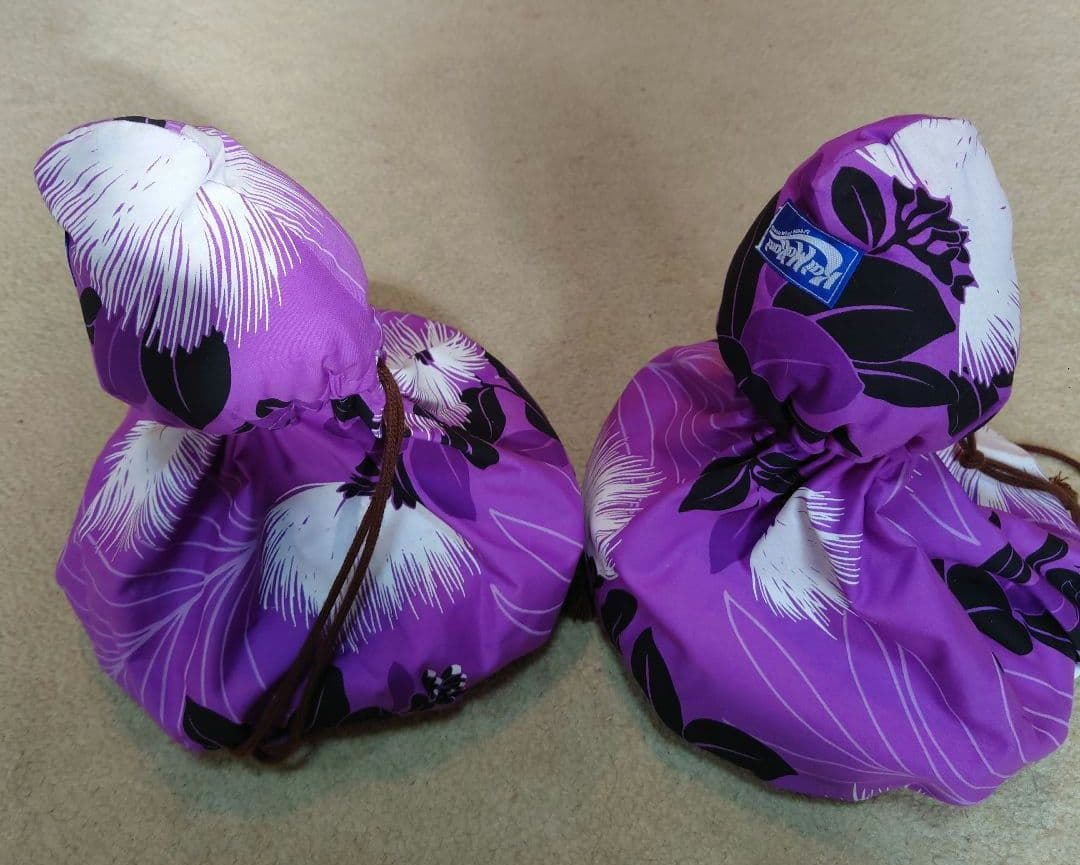 ウリウリ フラダンス 一体型 2個セット 巾着付 紫色と白 - メルカリ