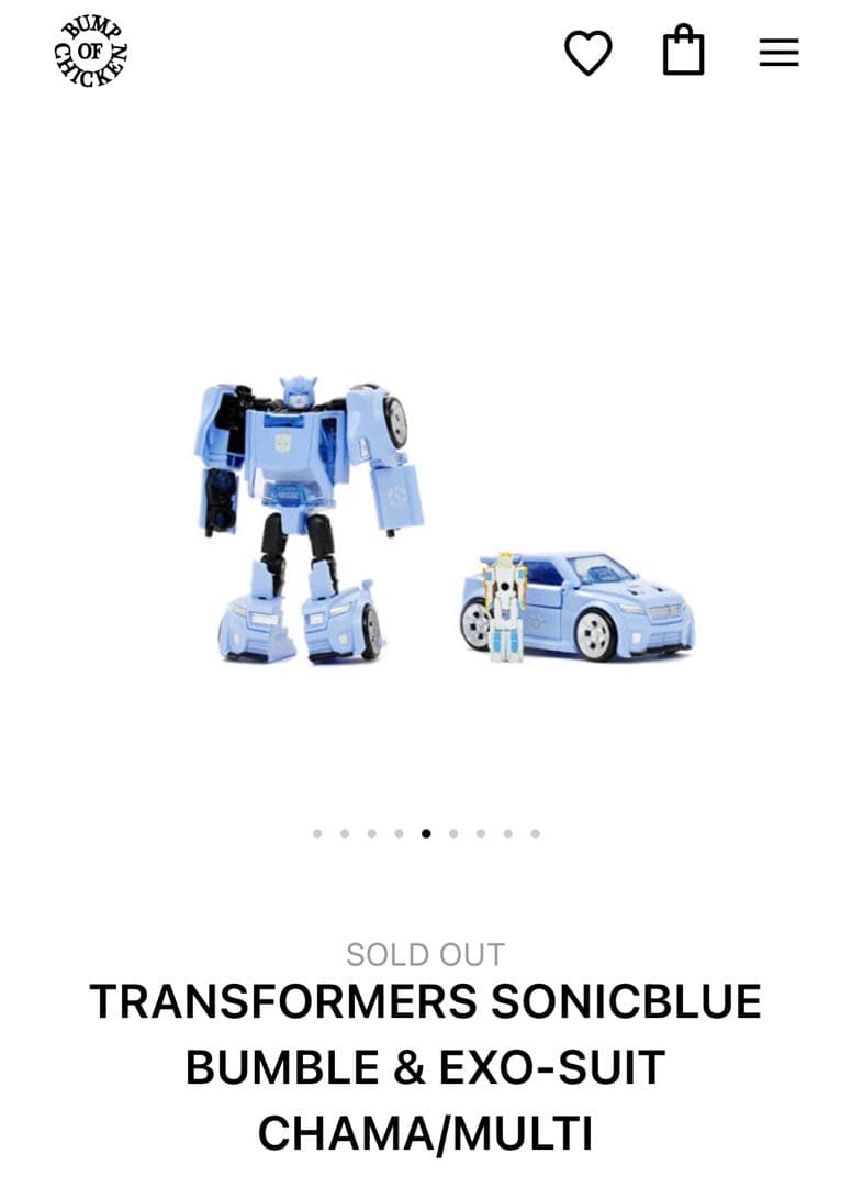 TRANSFORMERS × BUMP OF CHICKEN フィギュアセット