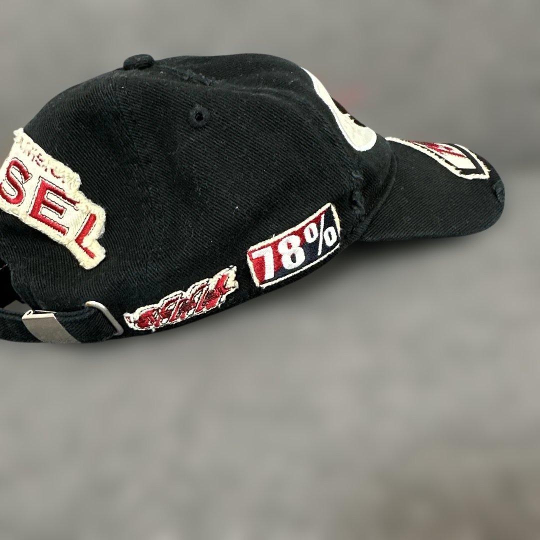 美品☆DIESEL 刺繍ロゴ ベースボールキャップ 1978年 - メルカリ