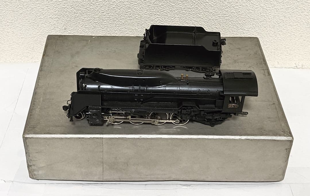 HOゲージ 天賞堂 アダチ Ｄ51半流蒸気機関車、カンモーター、メンテナンス済