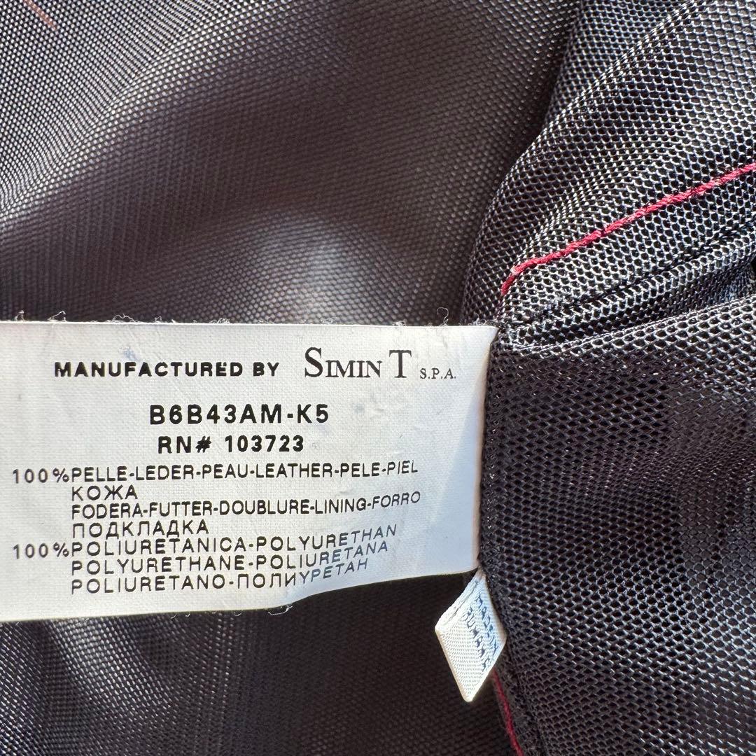 入手困難】アルマーニジーンズ シングルライダース レザー ダメージ