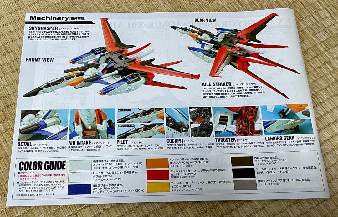 【PG】ストライクガンダム＋【PG】スカイグラスパー＋オマケガンプラ（未組立品)