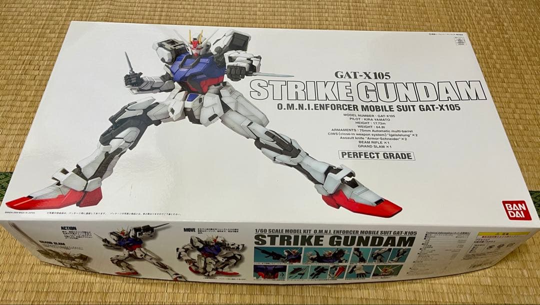 【PG】ストライクガンダム＋【PG】スカイグラスパー＋オマケガンプラ（未組立品)