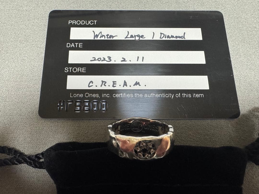 LONE ONES Winter Large w 1 black Diamond - メルカリ