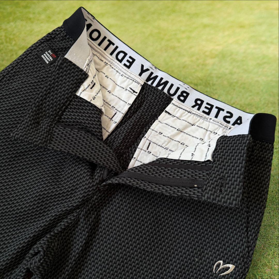 人気デザイン マスターバニー パンツ S〜M相当 総柄 黒 グレー 3