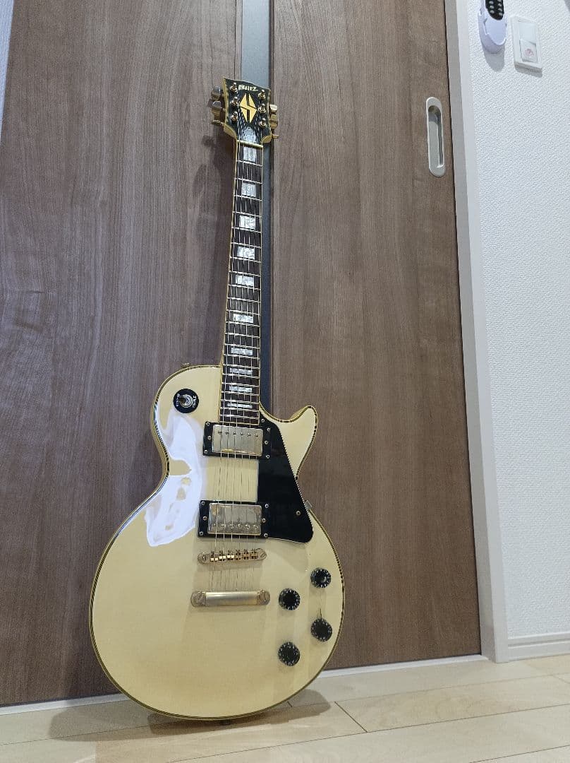 BLITZ　aria pro ⅱレスポールカスタム　タイプ エレキギター Blitz by AriaProII BLP-CST WH レスポールカスタム ホワイト エレキ