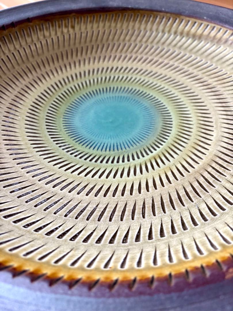 #大皿3枚セット（木箱付き）太田富隆　武田敏男