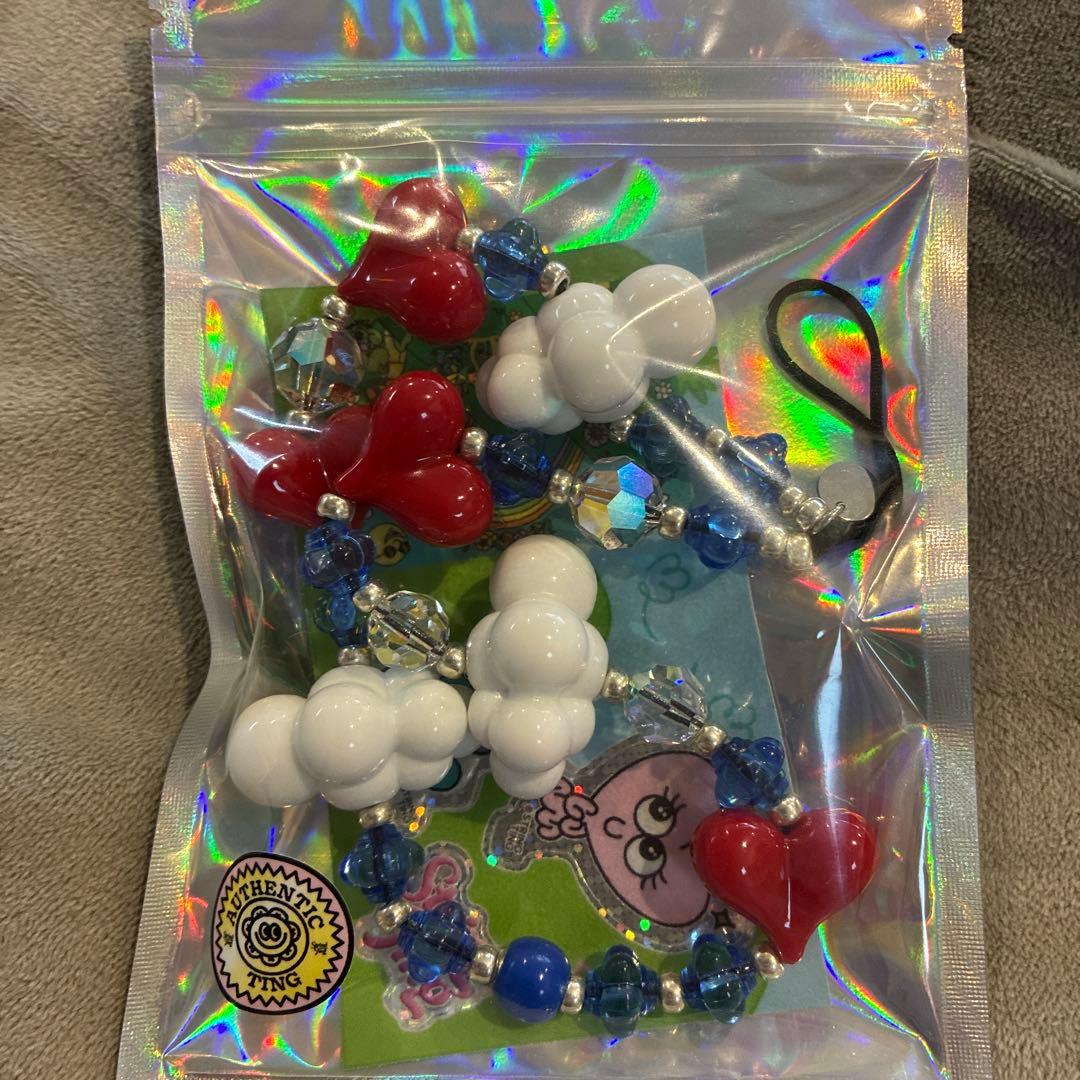 正規品stringtingカラフルハート雲スマホストラップ 正規品stringting