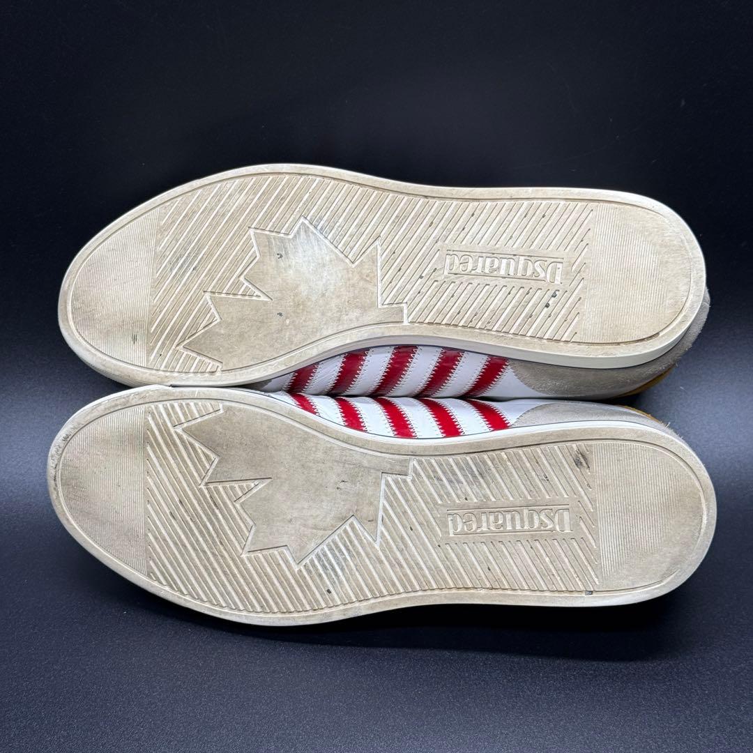 Dsquared2 レザースニーカー ホワイト ストリート カジュアル ホワイト