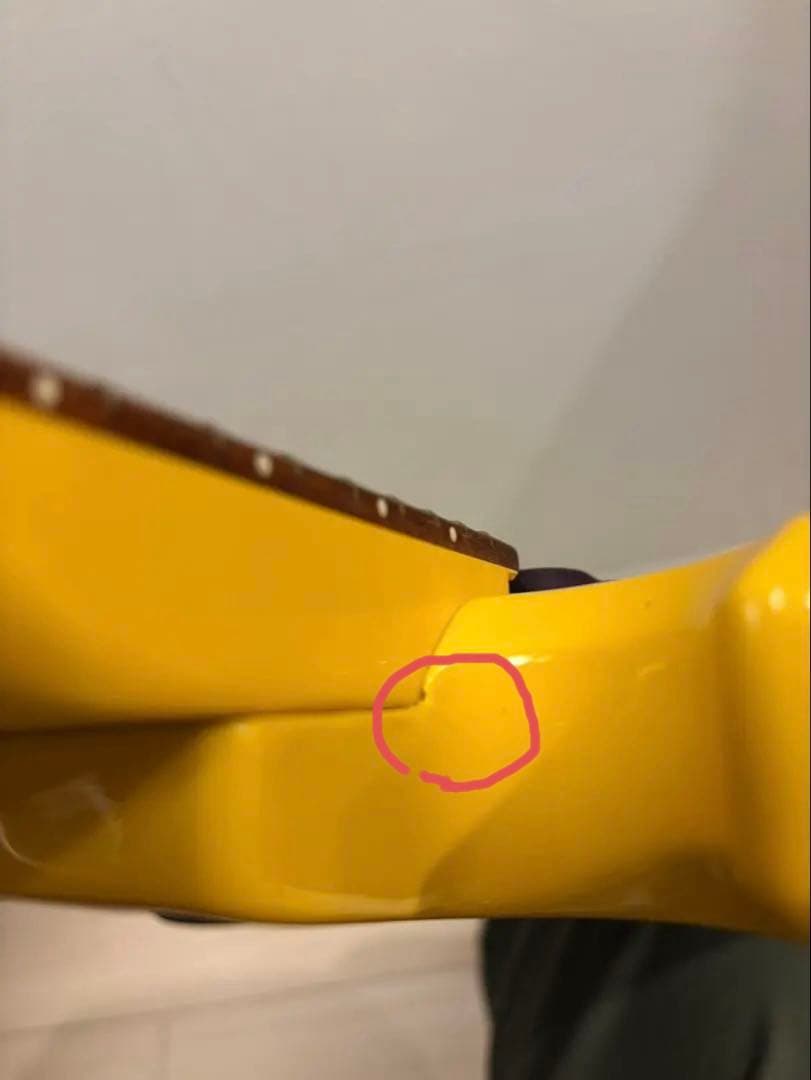 FERNANDES BURNY イエローハートJr hideモデル ミニギター