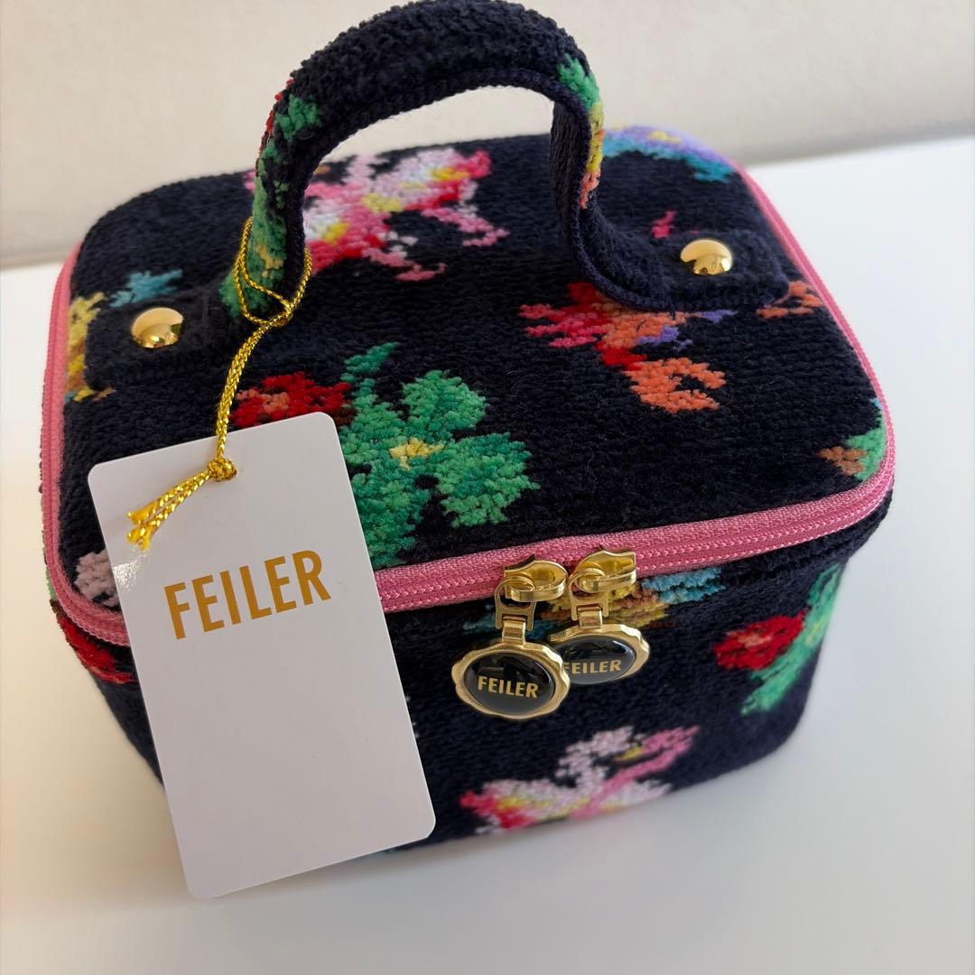 新品未使用品　FEILER フェイラー　神崎恵コラボ バニティ　（ネイビー） FEILER フェイラー 神崎恵コラボ バニティ （ネイビー） - メルカリ