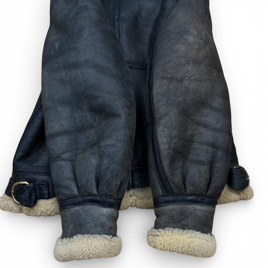 Schott ショット B-3 ムートンジャケット 黒 サイズ38 - メルカリ