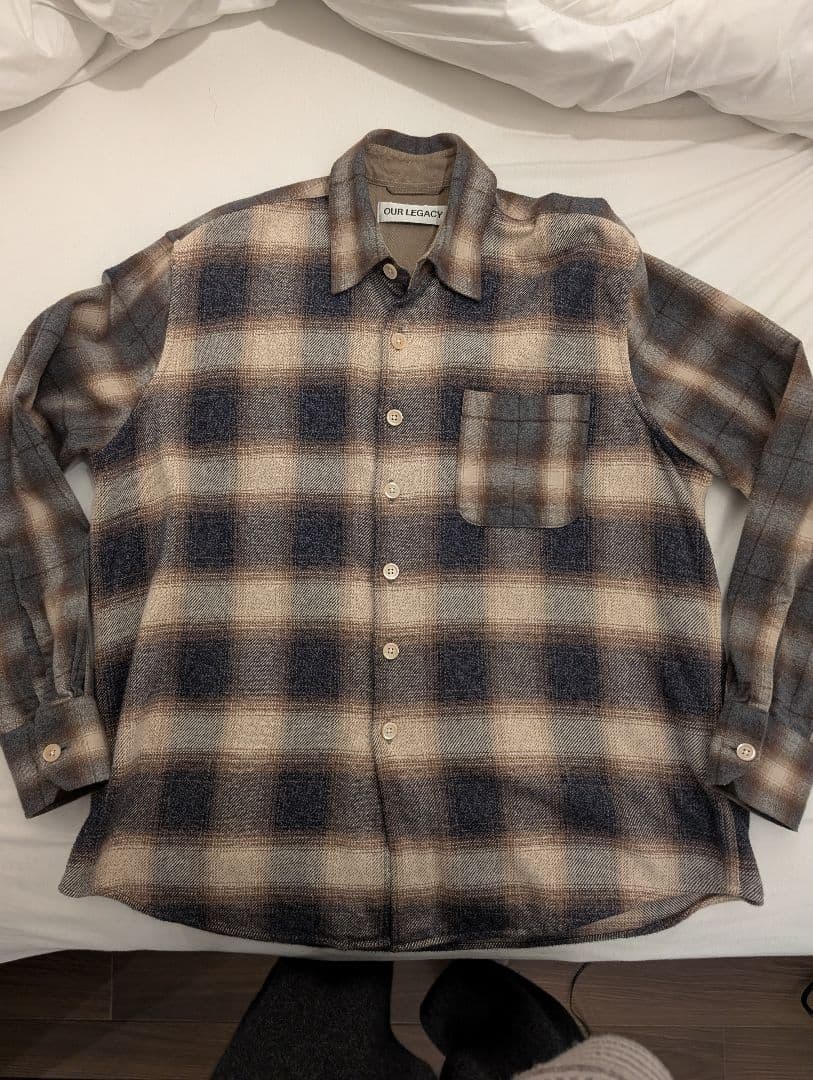 【44】OUR LEGACY ABOVE SHIRT Doyle Check OUR LEGACY ABOVE SHIRT Doyle Check Lagger Flannel│Ambiance