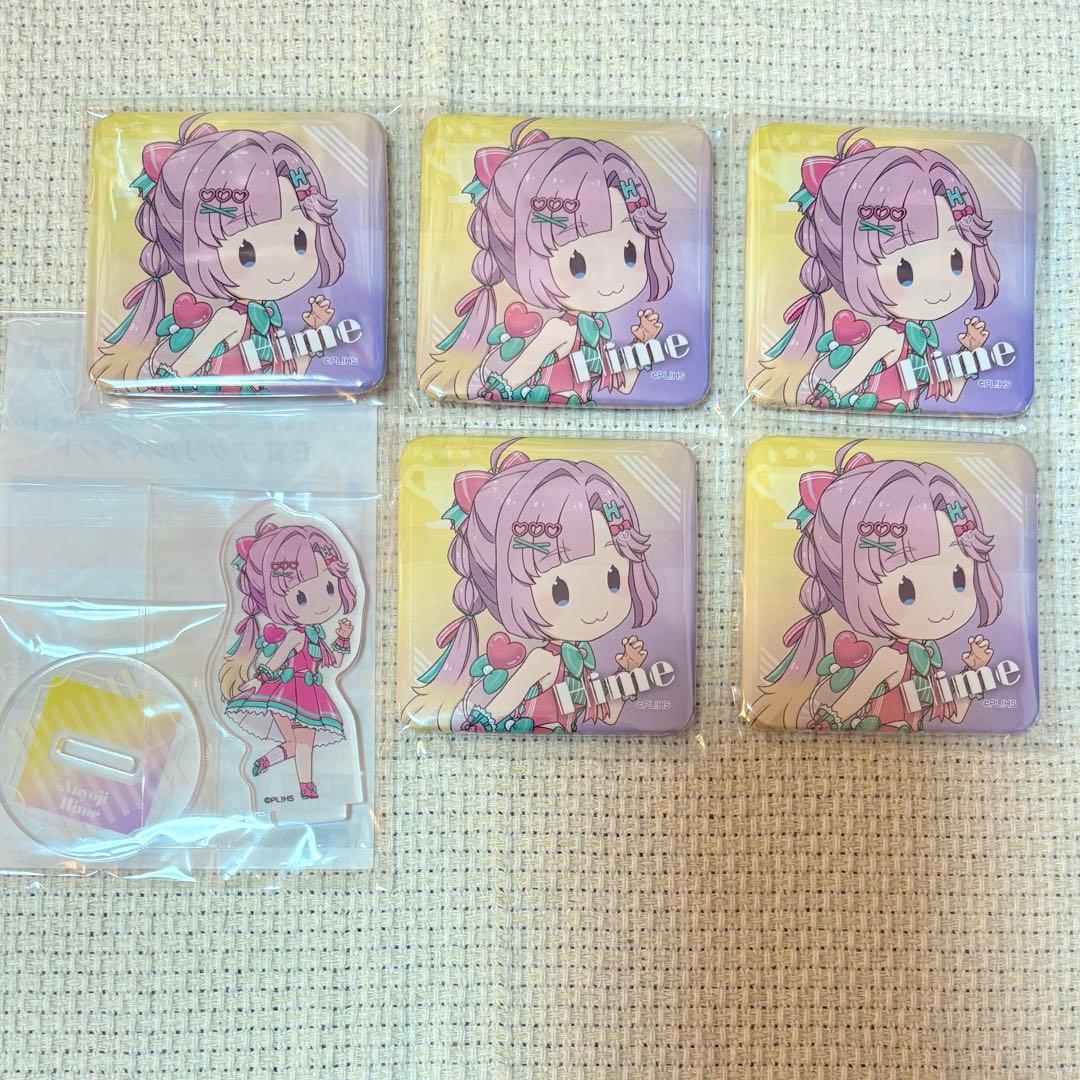 蓮ノ空 セガラッキーくじ アクリルスタンド 缶バッジ 安養寺 姫芽