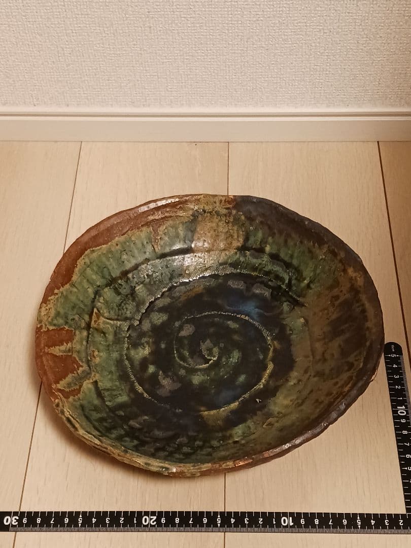 織部焼　丸皿　佐藤和次　27cm　老舗料亭 商品詳細｜satou219｜織部6寸丸皿｜盛り皿｜取り皿｜3240円｜[美濃焼