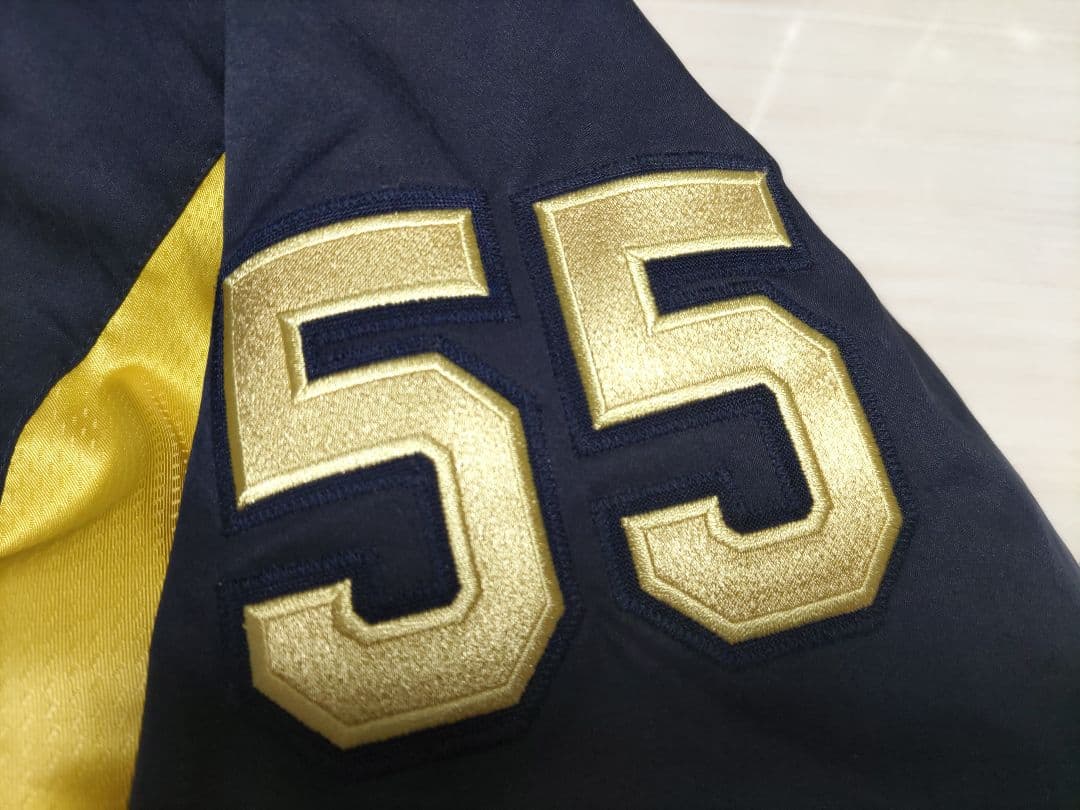 オリックスバファローズ ＃55 T-岡田 ミズノプロ グラウンドコート NPB