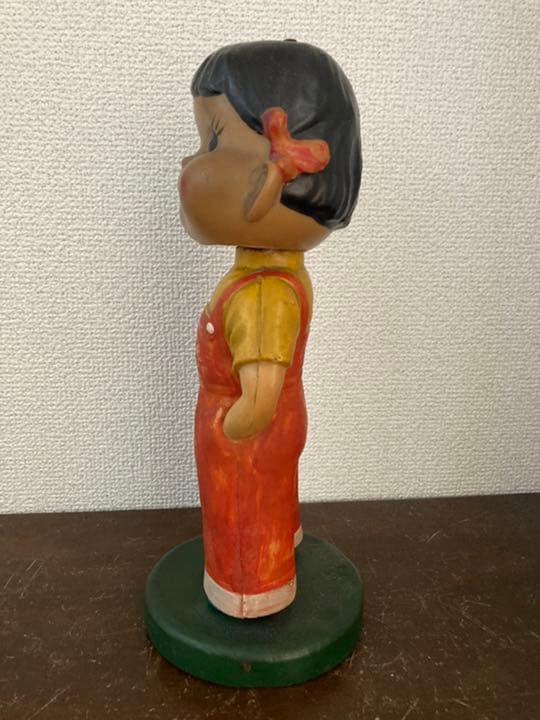 送料込み 貴重 不二家 ミルキー ペコちゃん 首振り人形 昭和レトロ