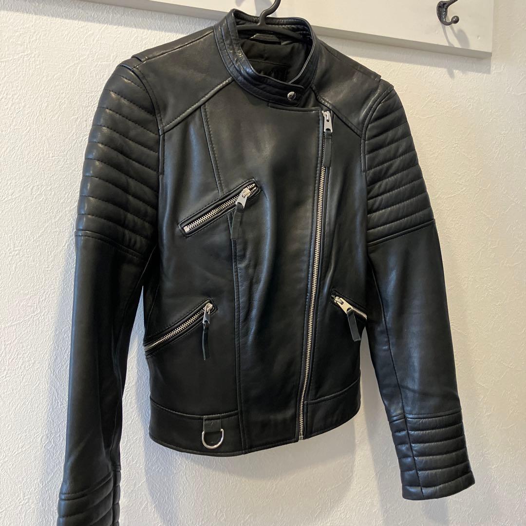 ZARA trf 本革 美品❤︎レザー ライダース ジャケット シープスキン