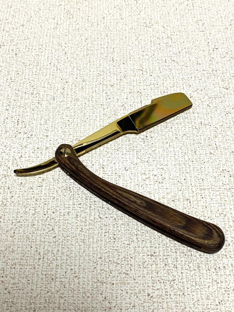 FEATHER 剃刀 ゴールドカラー 折りたたみ式 日本製 - メルカリ