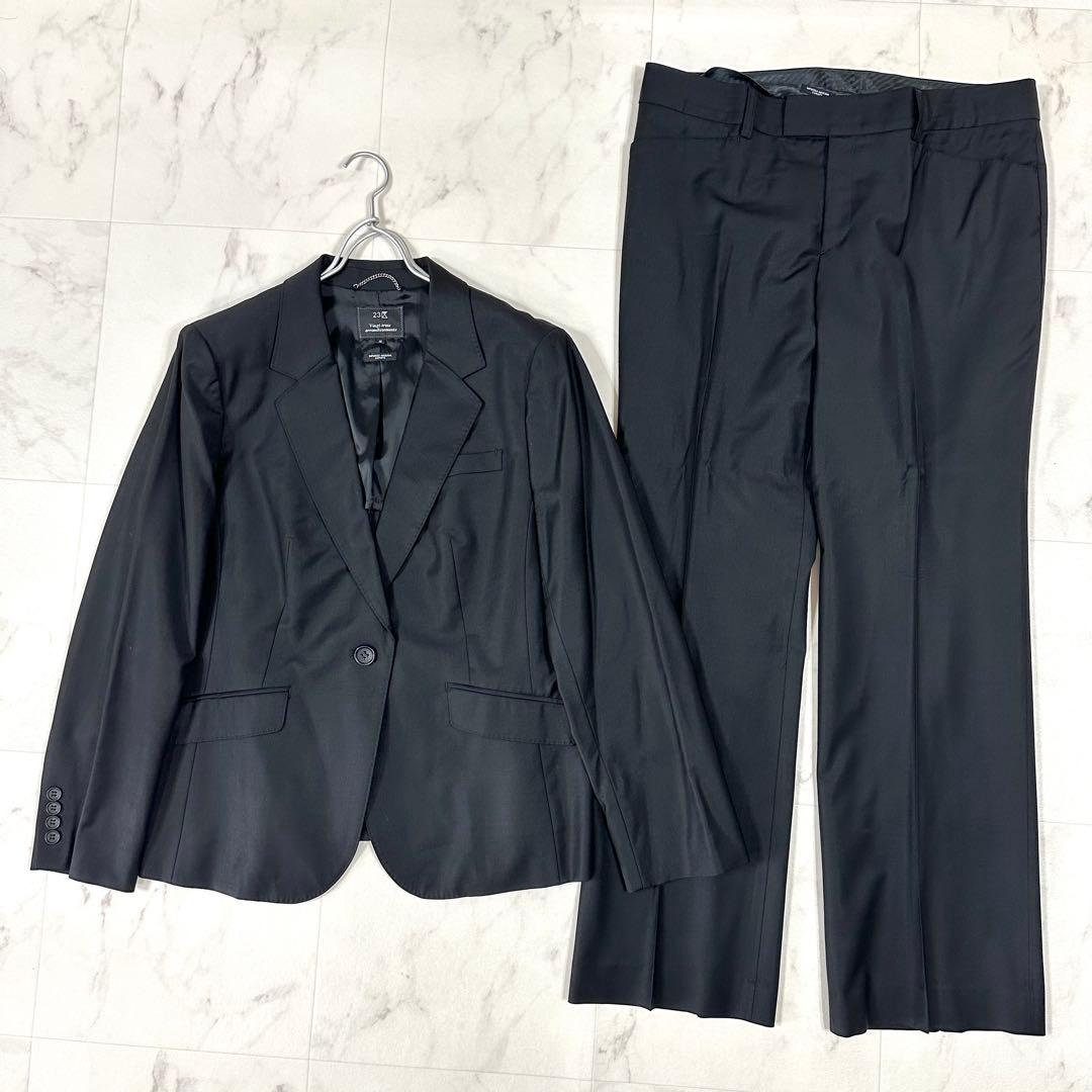 美品】23区 セットアップ パンツ 黒 4XL相当 大きいサイズ - メルカリ