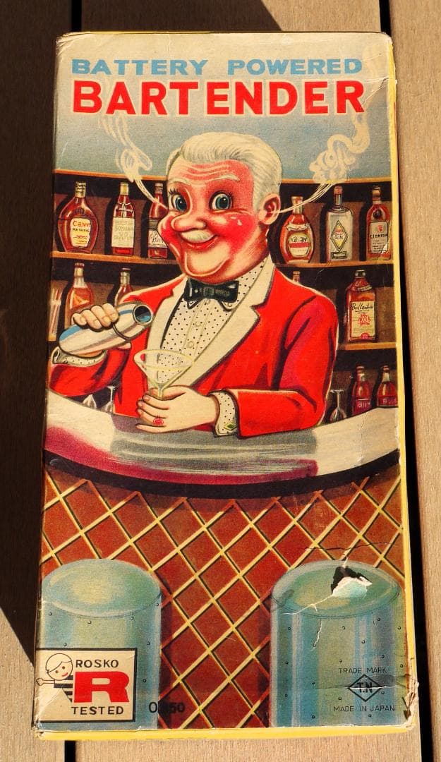 野村トーイ バーテンダー 1950年 箱付 ROSKO ブリキ おもちゃ