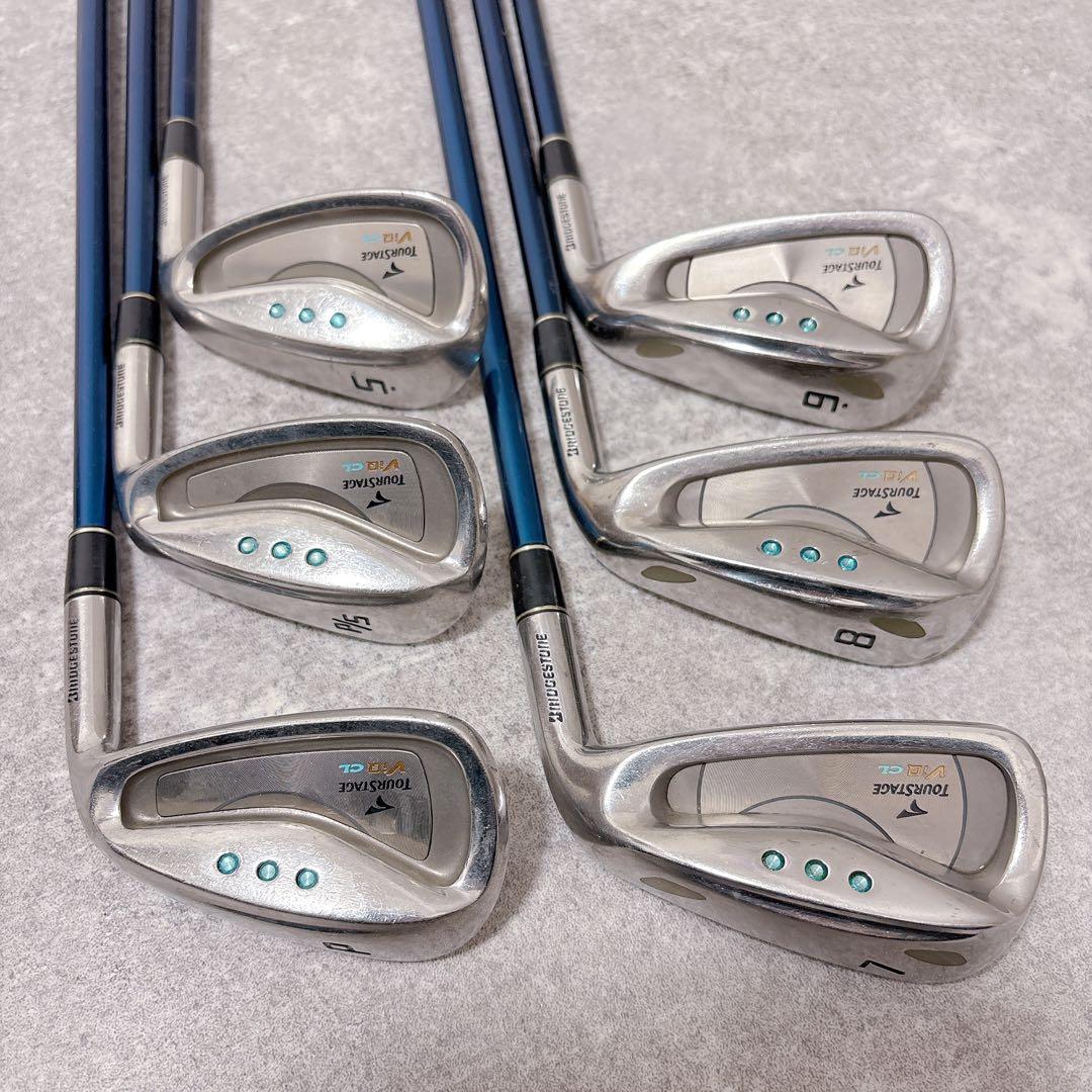 ツアーステージ VIQ CL レディースゴルフ アイアン 6本セット ウェッジ