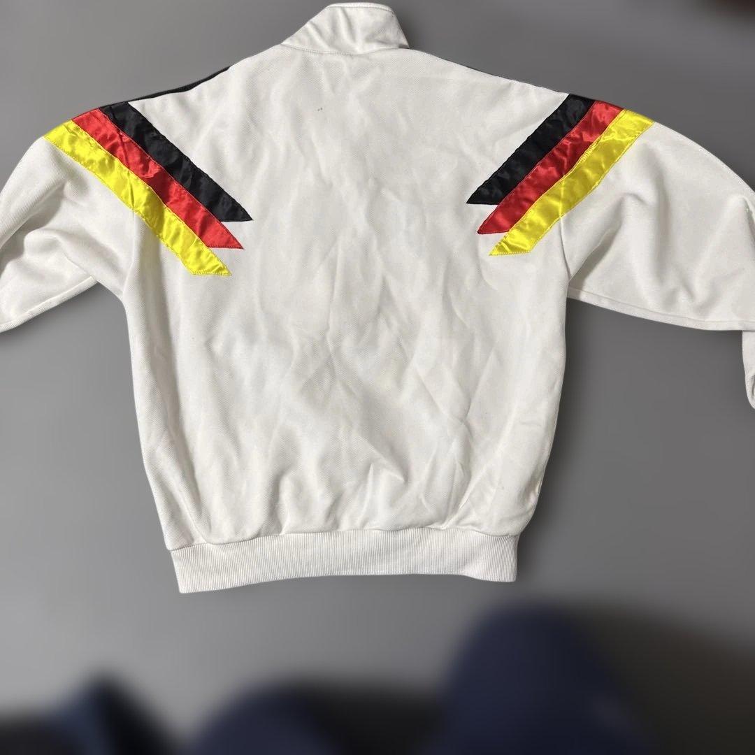 超希少90s adidas ドイツ代表 ジャージ ホワイト上下セット - メルカリ