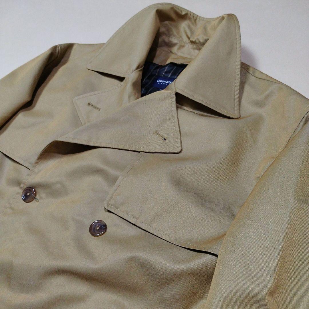 メンズビギ ユニオンステーション コットンギャバトレンチコート 光沢