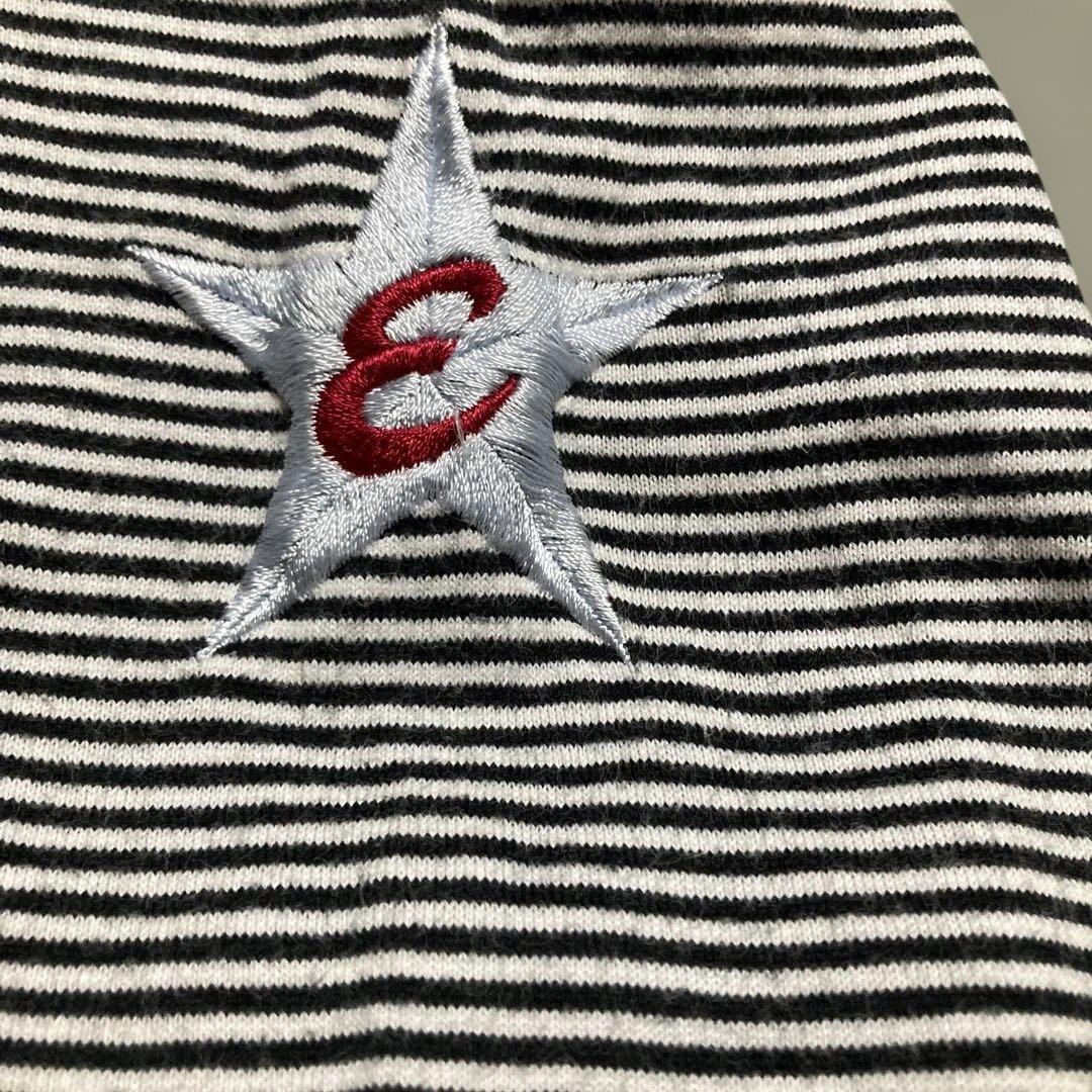 激レア！　矢沢永吉　ロッキンE 長袖ボーダーシャツ　フリーサイズ　(シミあり)