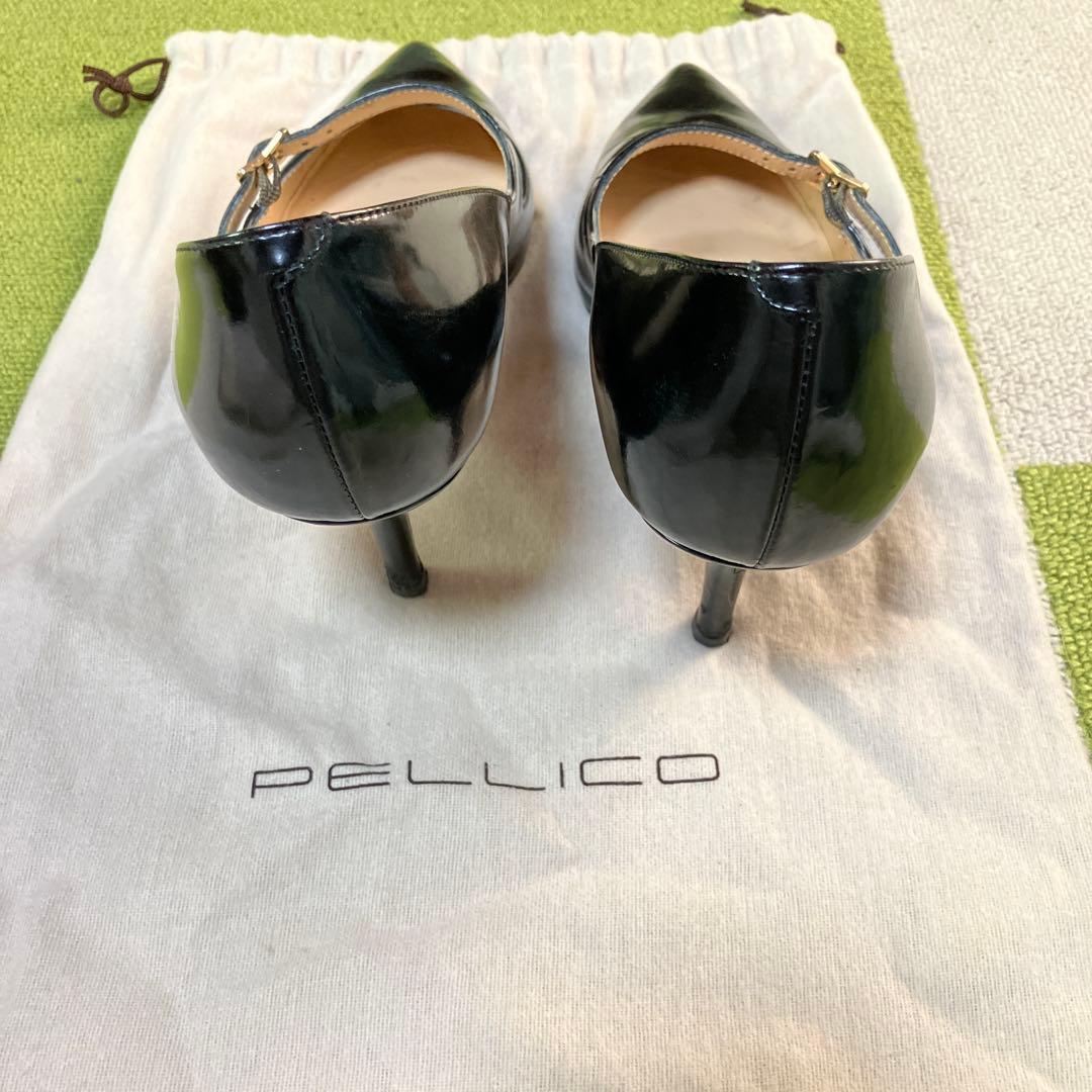 PELLICO ブラック ハイヒール ポインテッドトゥ - メルカリ