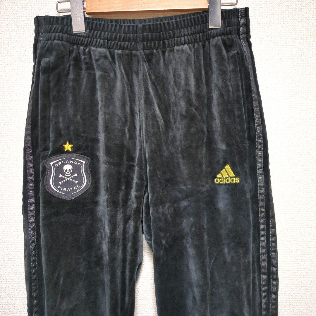 adidas アディダス セットアップ ベロア 黒 ドクロ M - メルカリ