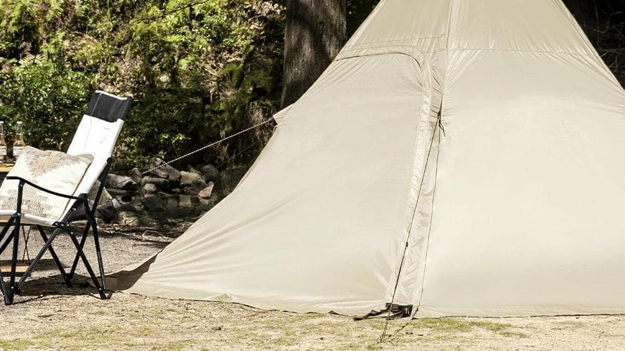 アンドデコ ワンポールテント 3.5m サンドベージュ