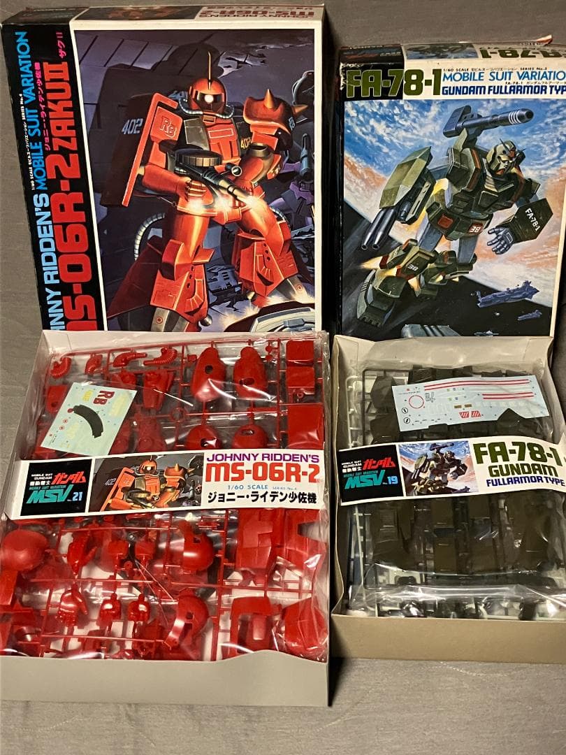 シ*ん様 MSV 1/60スケール ガンプラ2点セット ジョニー・ライデン フル