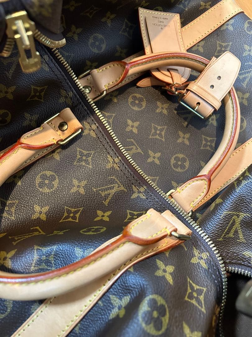 ルイヴィトン モノグラム キーポル45 ブラウン ボストンバッグ